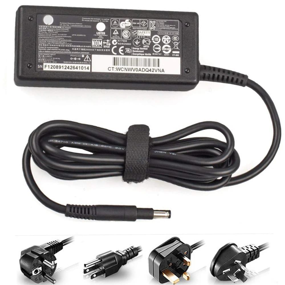19.5V 3.33A 65W AC Power Adapter Charger With Power Cord for Pavilion Sleekbook 14 15 Hp Envy Spectre Xt Pro 13 14 15 Ultrabook