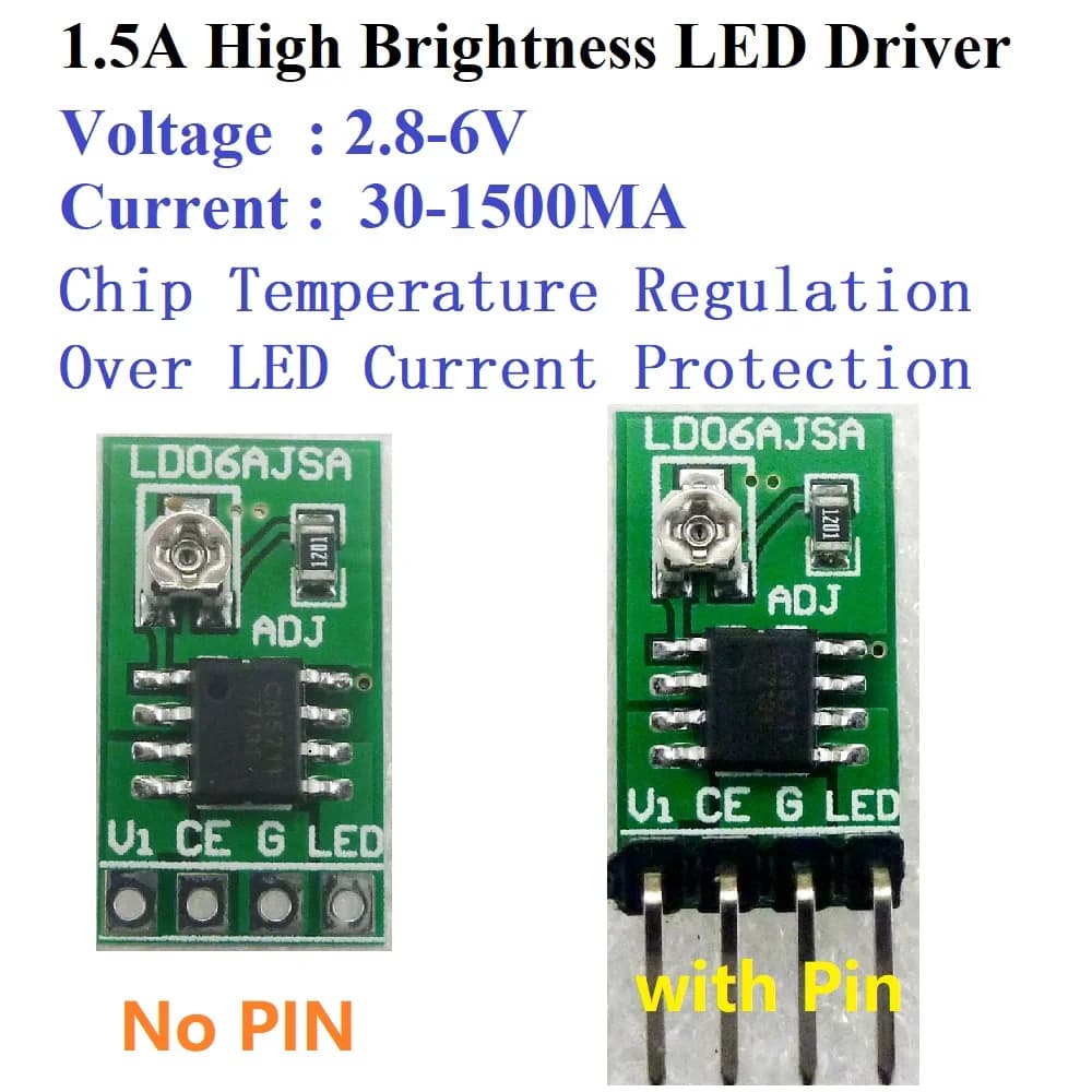 DC 3-6V 0.03-1.5A 3 Pcs Adjustable LED Driver PWM Controller DC-DC Constant Current Converter For Arduino MEGA2560 Breadboard