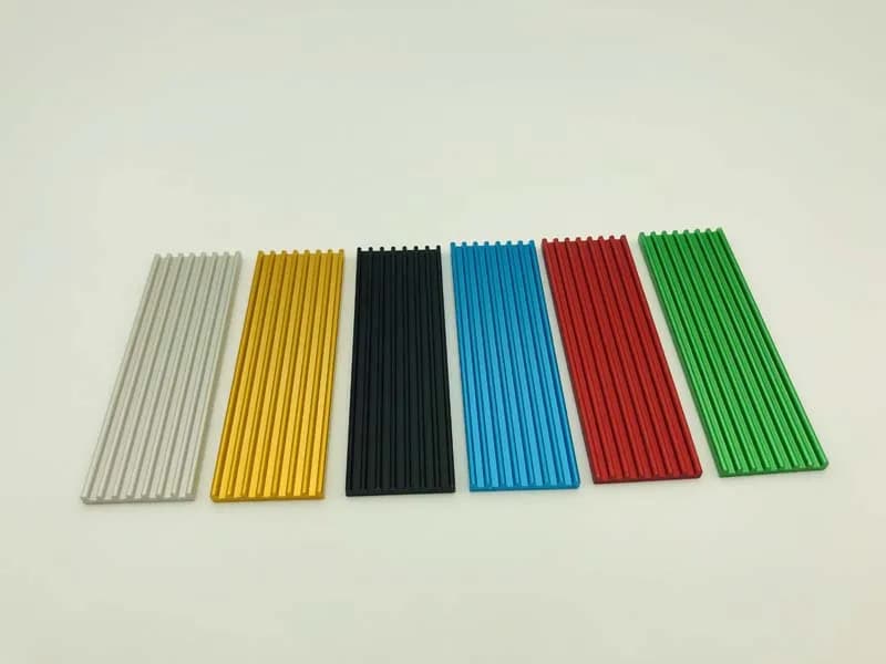 Heat Aluminum Cooler Heatsink M.2 Cooling Cooler Heat Sink Heat Thermal Pads for NGFF NVME PCIE 2280 SSD Hard Drive Disk 6 Color