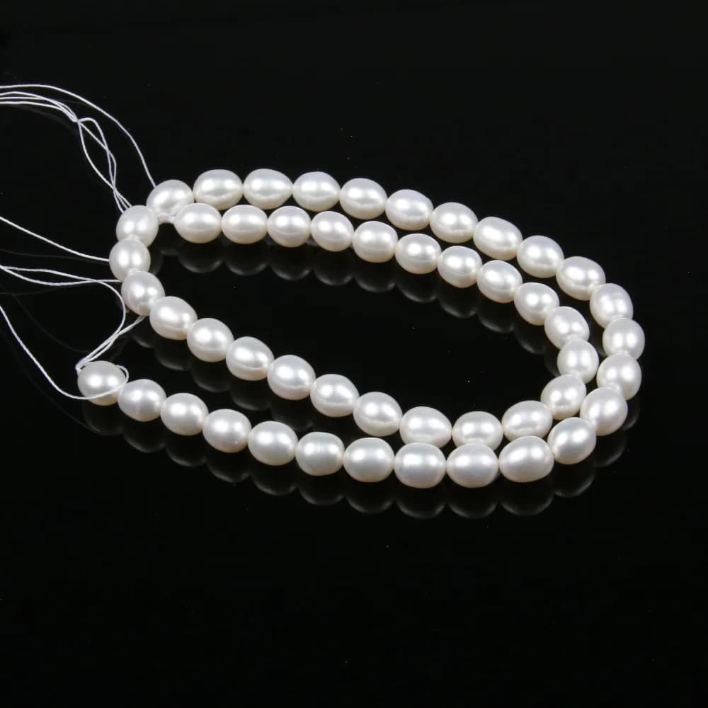 Natural Freshwater Pearl AAA High Quality 36cm Punch Loose Beads for DIY Women Elegant Necklace Bracelet Jewelry Making