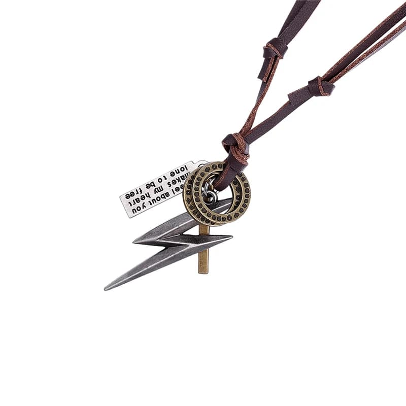 2023 New Fashion Brand Necklace Pendant Necklace Men Leather Necklace Jewellery Ethnic Charm Accessories Drop Shipping Collier