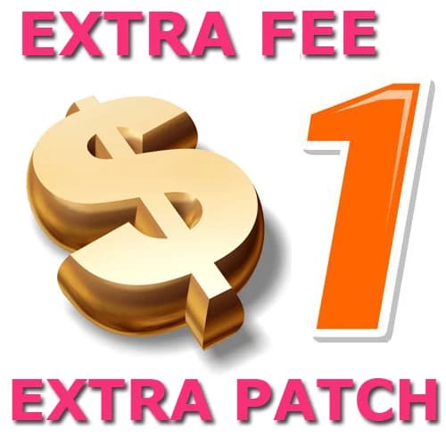 Extra Fee for customized orders or Supplementary order fees $1.00 for each