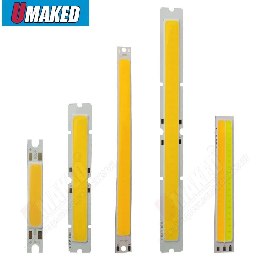 10pcs Brightness 3W 5W 6W 7W led rectangle COB led beads, Warm white/ white square strip led chips