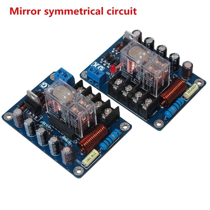 2 PCS UPC1237 C1237 / ST L7812CV mono Loudspeaker Protection Board Mirror Symmetry Circuit Assembled Board