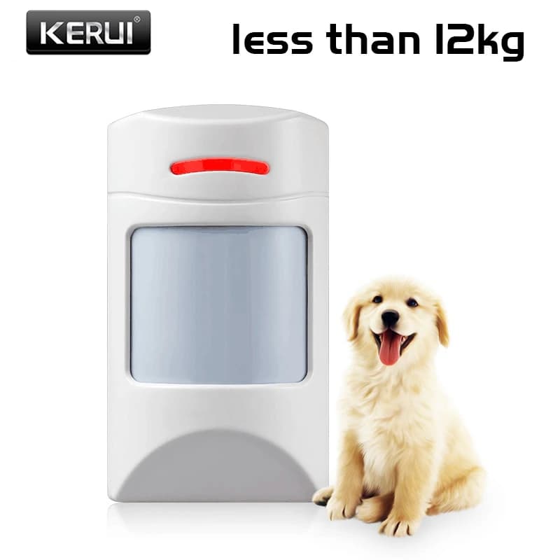 KERUI Wireless Pet-friendly Pet-Immune Animal Friendly Motion IR PIR Sensor Less than 12kg 433MHz pet Detector For Alarm System