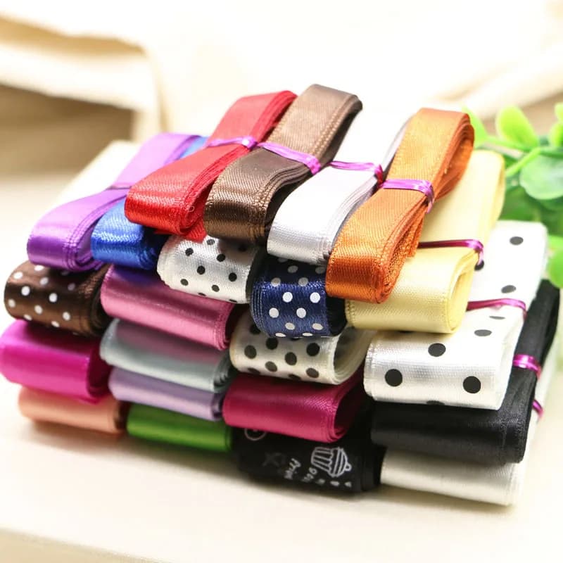 10 yards mixed random delivery rib belt Ribbon Bow Hair Barrette handmade DIY accessories material