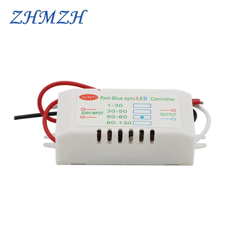 Red-Blue Synchronous Double Controller LED Dedicated 1-80pcs Electronic Transformer Power Supply Driver For Straw Hat Light