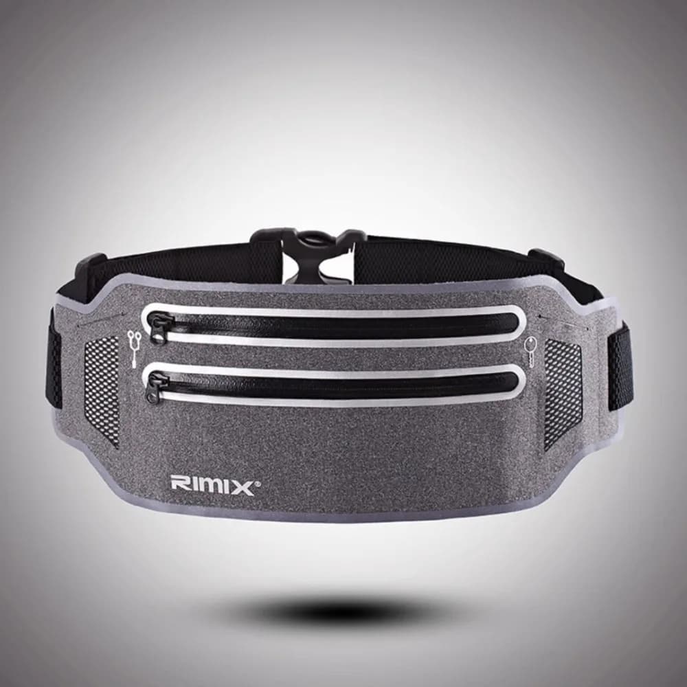 RIMIX Unisex Running Belt For 6.5 Inch Phone Reflective Sport Waist Band Bag Pack For Fitness Jogging Marathon Gym Fitness