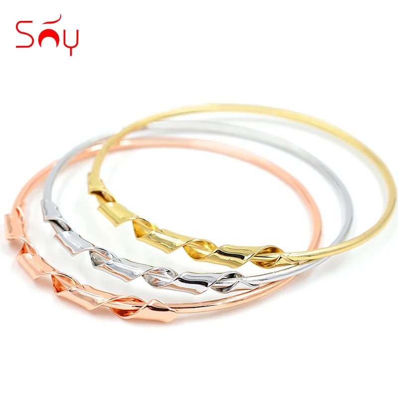 Sunny Jewelry Romantic Jewelry Round Bracelets Bangles For Women Water Drop Bangles For Party Wedding Christmas Jewelry Gifts
