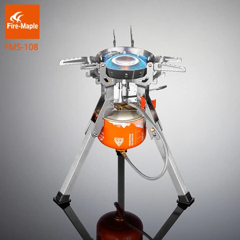 Fire Maple Outdoor Camping Gas Stove Powerful Portable Gas Burners Outdoor Stainless Steel 4000w Cooking Stoves FMS-108