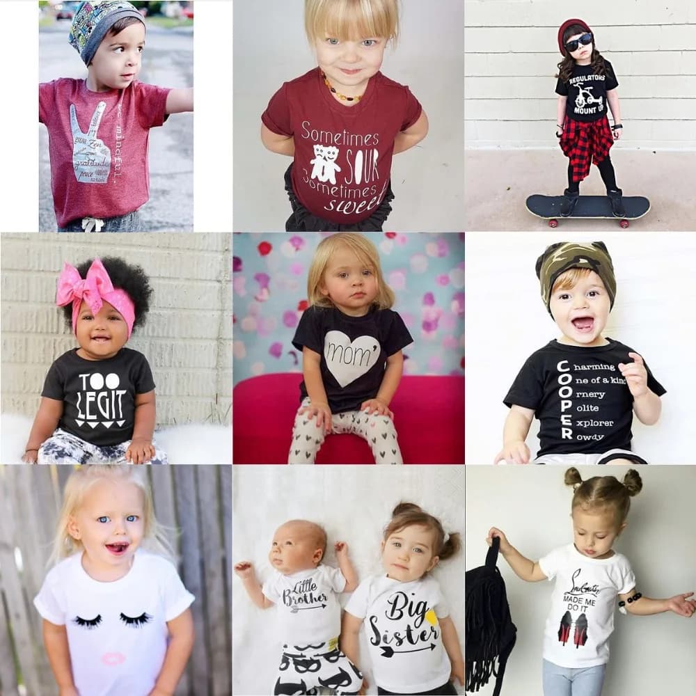 Newest Baby Boys T-Shirts Children Tops Cotton Baby Girl Clothes Toddler Tees Kids T Shirt Jerseys Infant Clothing 1 2 3 Years