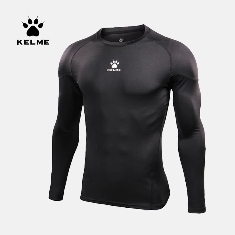 KELME Men Running t-shirt Sports tights Compression Fitness Shirts Training Quick-drying Crossfit Mens Elasticity KMC160030