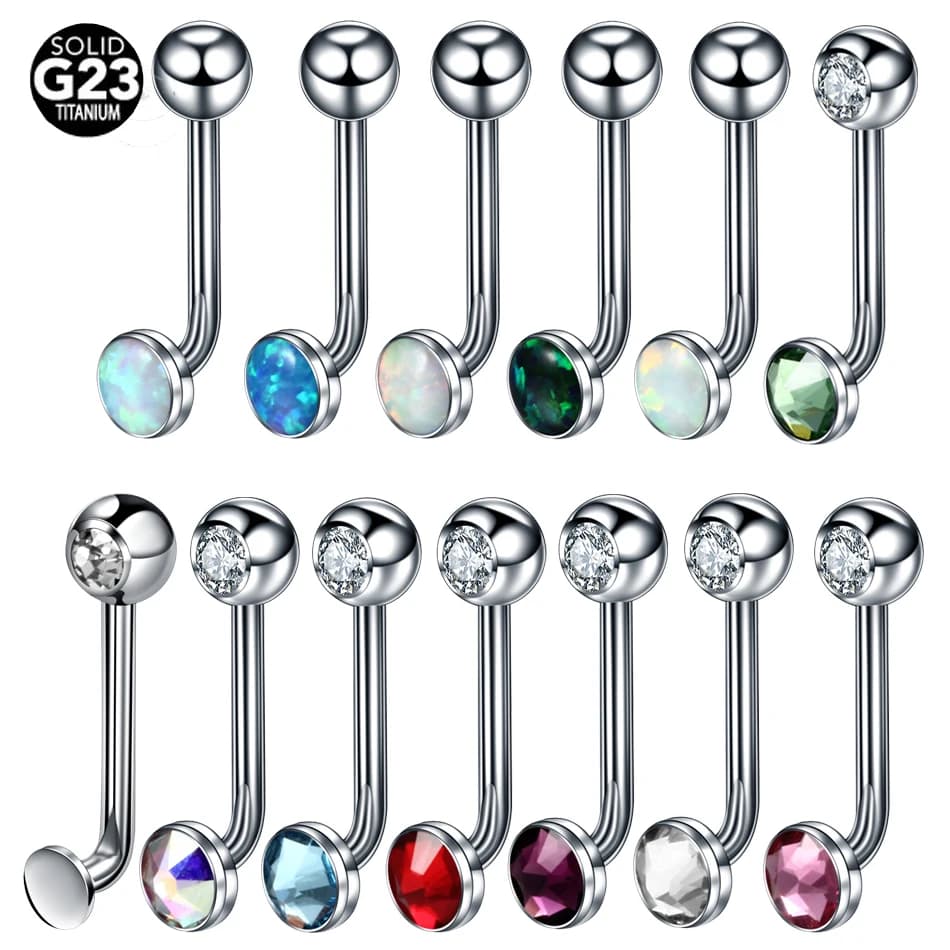 1PC G23 Titanium Christina Vertical Hood Piercings Lip Rings VCH Intimate Piercing Surface Body Jewelry Piercings for Men Women