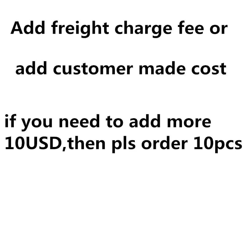 Add Freight charge fee or customer made cost