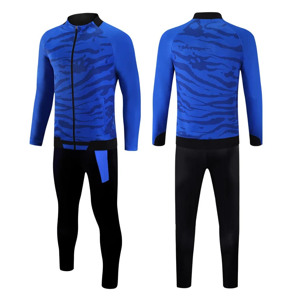 Custom Men Tracksuit Soccer Sets Training Suit Design Your Own Long Zipper Football Uniform Sublimation Sportswear Jogging Suit