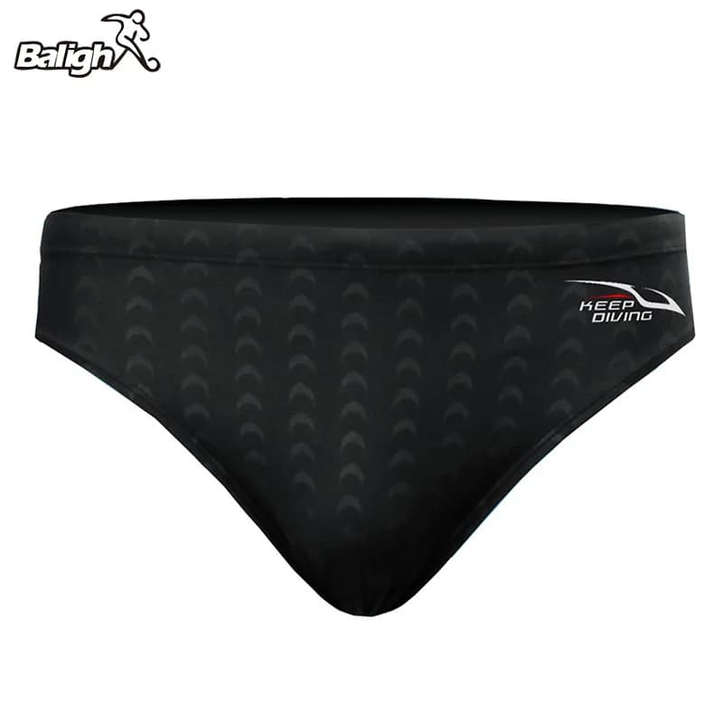 Balight Professional Sport Trunks Men Quick Dry Shark Skin Swim Competition Boxer Briefs Sharkskin Shorts