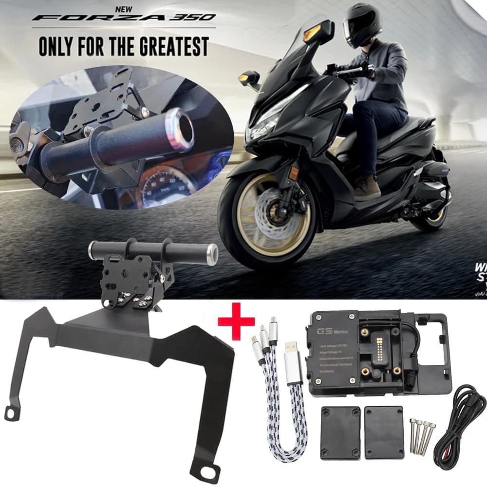 Motorcycle Front Phone Stand Holder GPS Navigaton Plate Bracket For Honda FOR  350 2020 2021 FOR -350