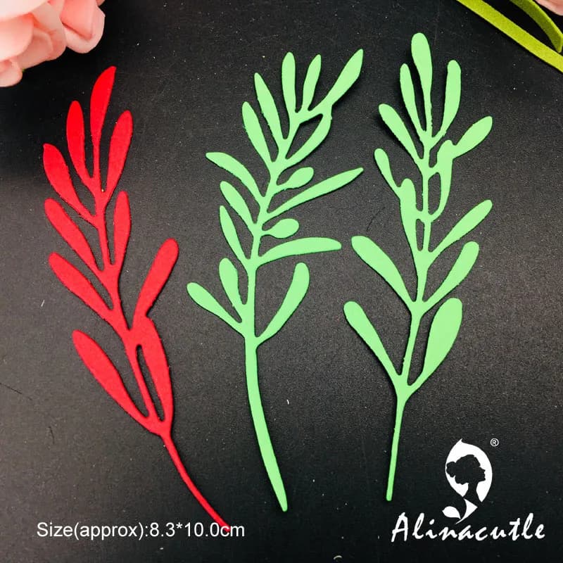 Alinacutle Metal Cutting Die Cut 3PC Leaf Leaves Floral DIY Scrapbooking Paper Craft Handmade Card Punch Art Cutter Die Cut