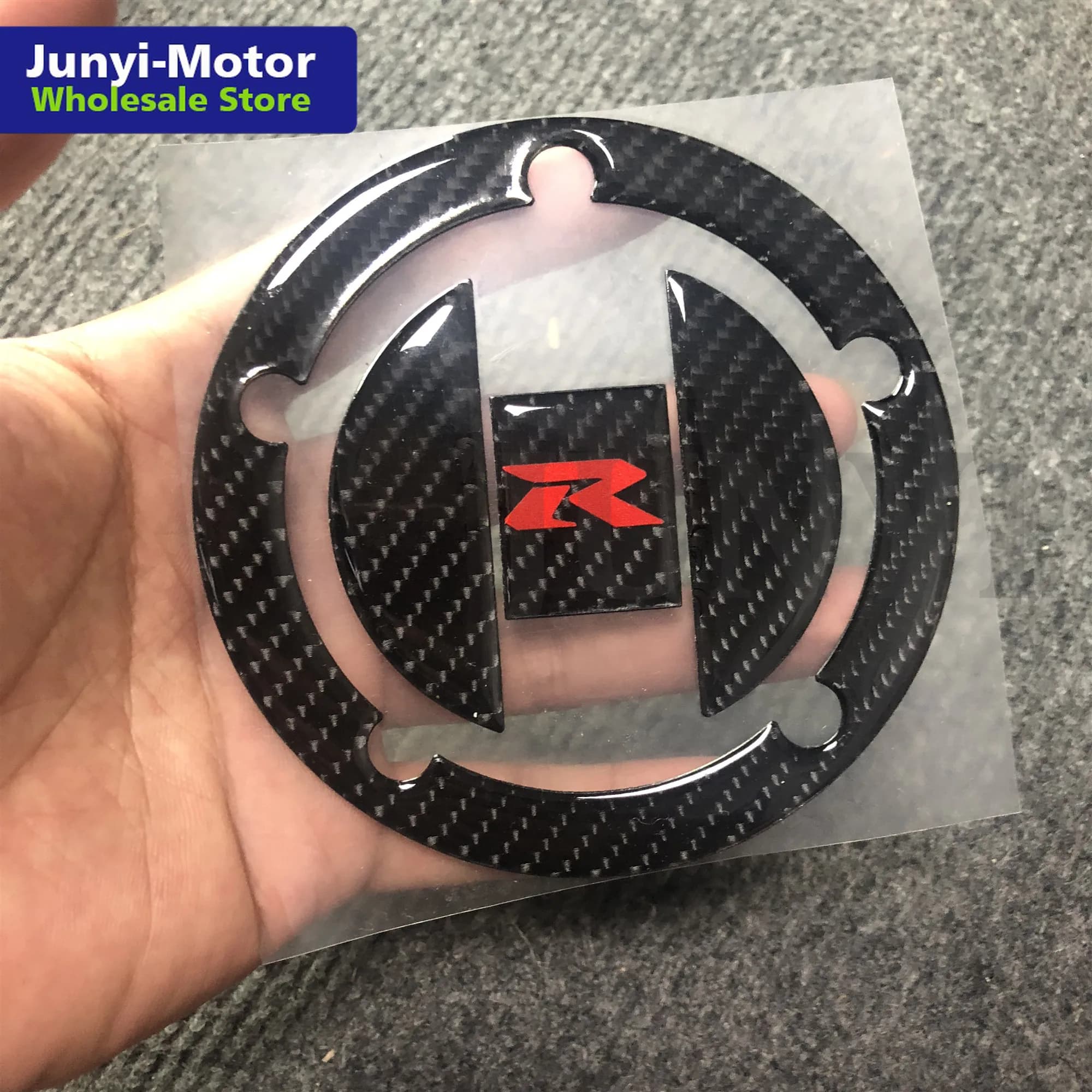 3D Carbon Fiber Fuel Tank Cover Cap Sticker For Suzuki GSXR GSX-R 600 750 1000 GSX1300R SV1000 SV650 Racing Motorcycle Decal