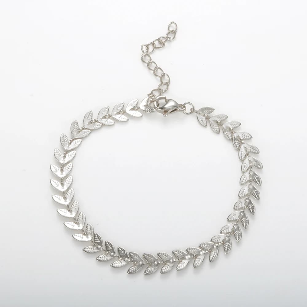 PVD Plated Stainless Steel Jewelry Tree Pattern Bracelet Women Silver Gold Color Bracelet