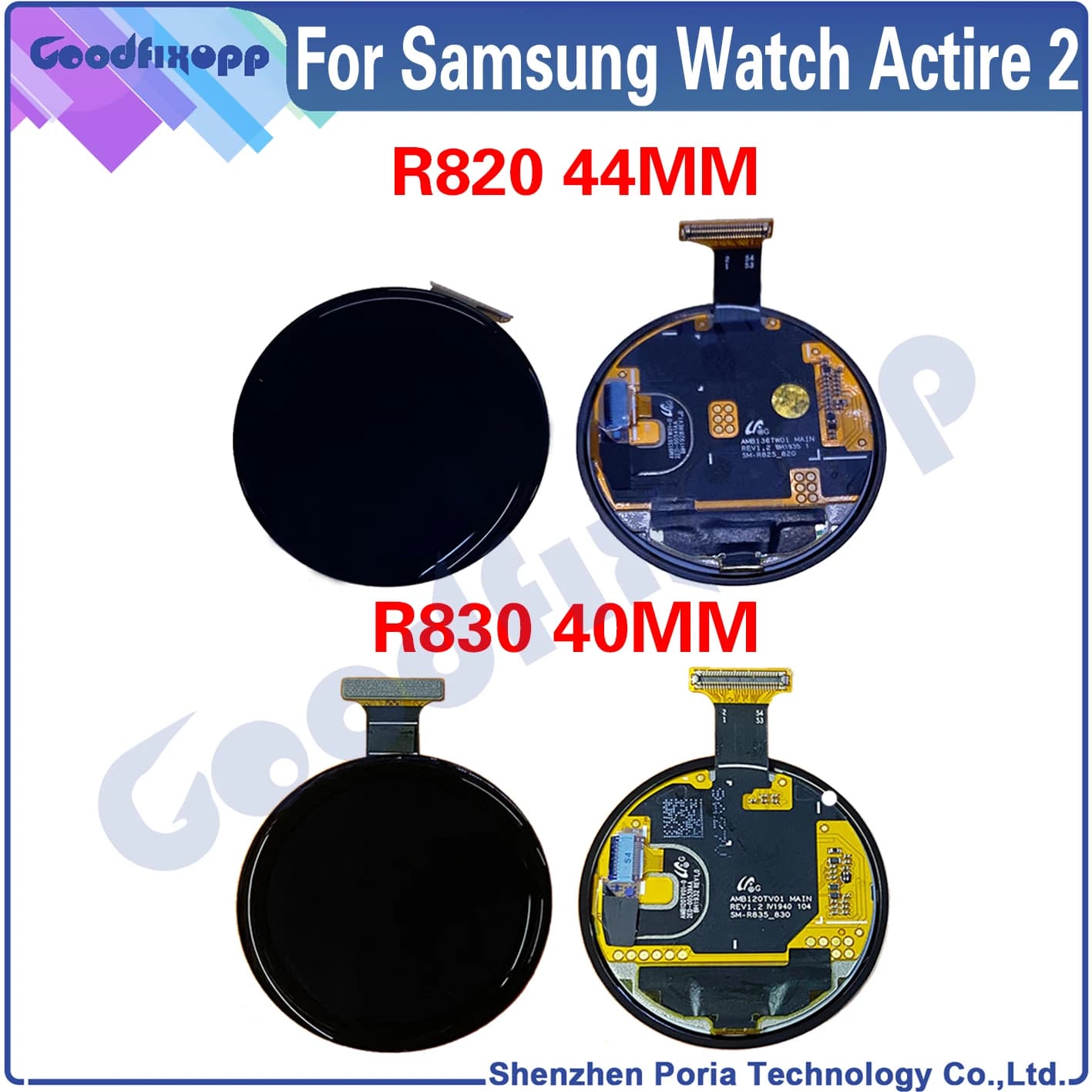 For Samsung Watch Active 2 R820 44MM / R830 40MM LCD Display Assembly Touch Screen For Samsung Active2