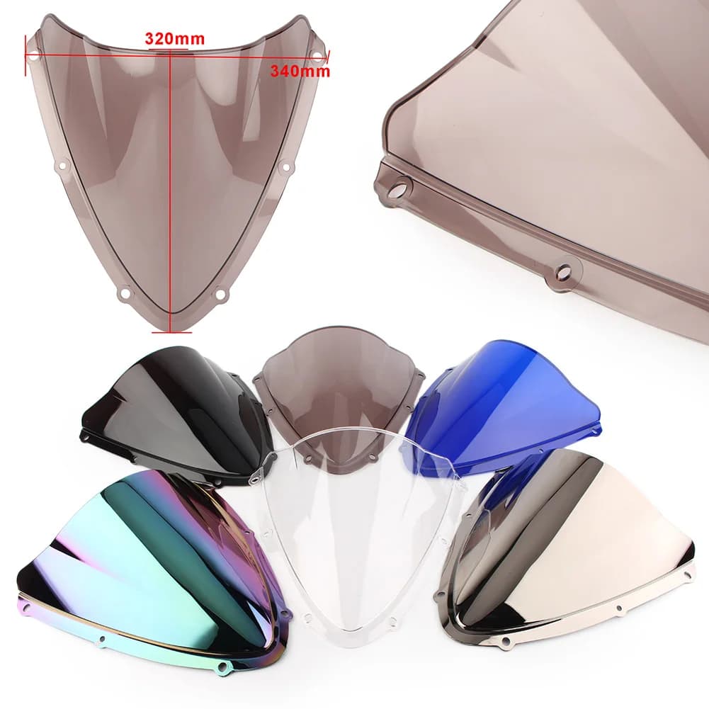 GSXR600 GSXR750 K8 Motorcycle Racing Windshield Windscreen For Suzuki GSX-R 600 750 2008 2009 2010 / 08 09 10 Double Bubble 1pc