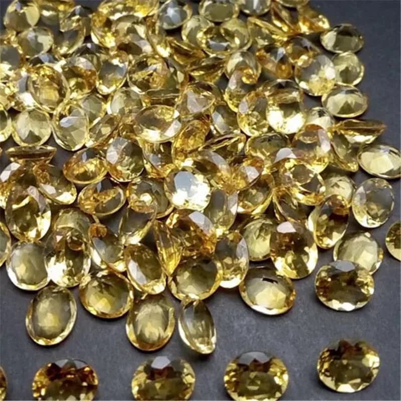 100% real natural citrine loose gemstone for jewelry DIY Wholesale price VVS citrine loose stone