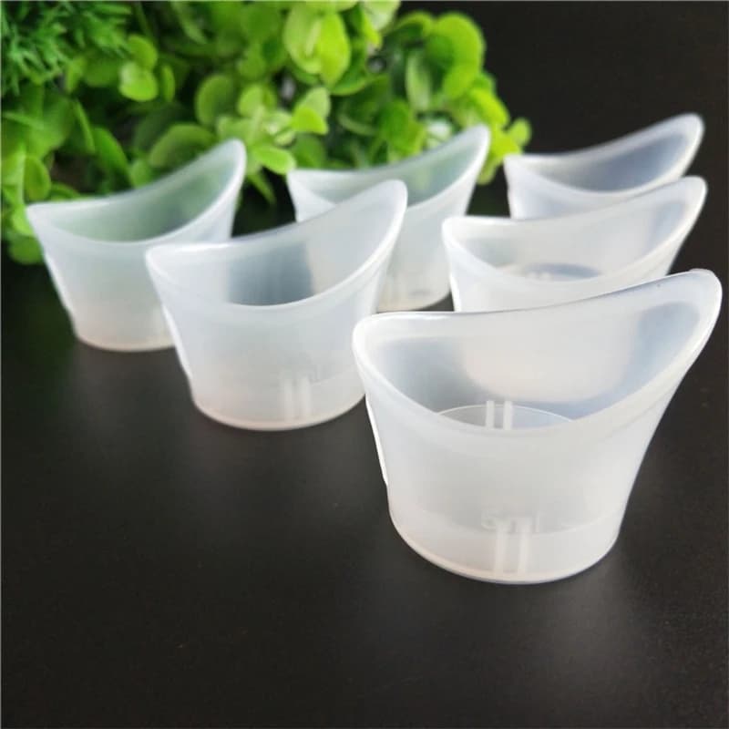 20Pcs/Set Eye Cups Eye Wash Cup Reusable Non Sterile Eye Bath Tool 5ml Measuring Cup w/ Portable & Skin-Friendly Plastic