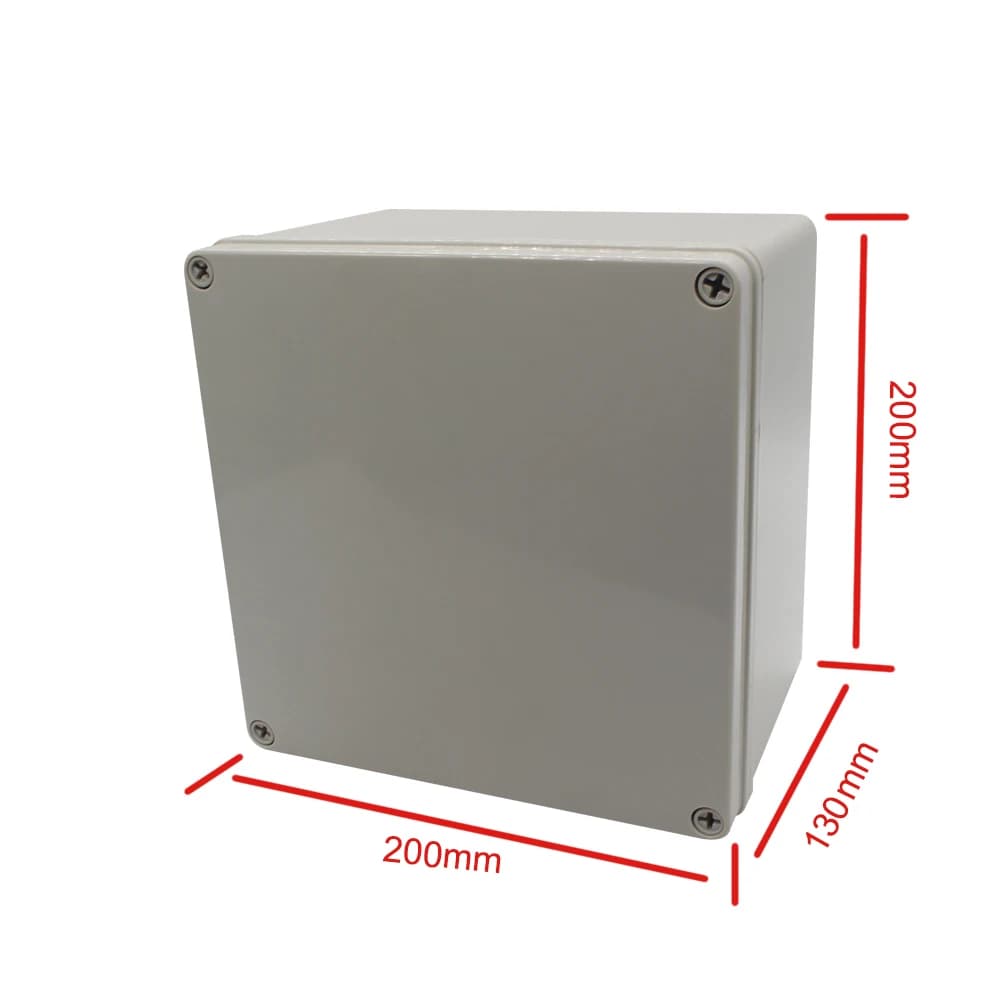 200*200*130mm with base plate Plastic Enclosure Electronic Instrument Case Electrical Project Box Outdoor Junction Box Housing
