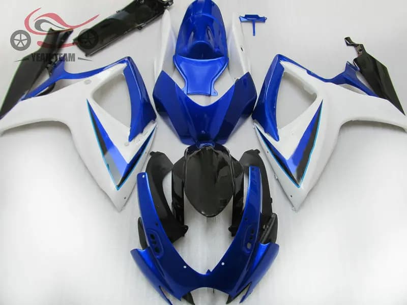 Injection molded Fairings for SUZUKI 2006 2007 GSXR 600 750 K6 K7 white blue motorcycle fairing parts GSXR600 GSXR750 06 07