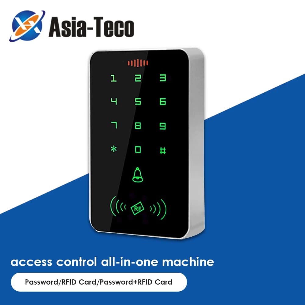 RFID Access Control Keypad Digital Panel 13.56Mhz Door Lock Card Reader System Smart Door Access Control System 1000 User