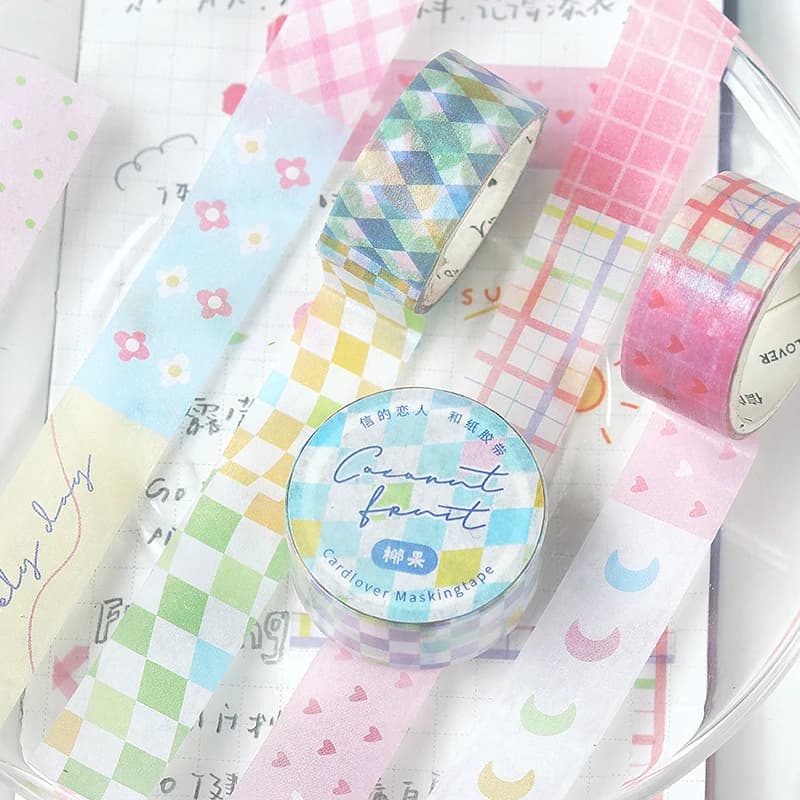 Cute Cream Chesse Milk Cow Washi Tapes Ins Sticker Label DIY Hand Account Album Journal Scrapbook Kawaii Masking Tape