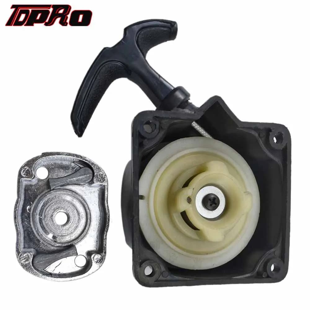 TDPRO Universal Portable Recoil Pull Start Starter Bush Cutter Strimmers Lawnmowers For 2 Stroke 47cc 49cc Engine Mini Bike ATV