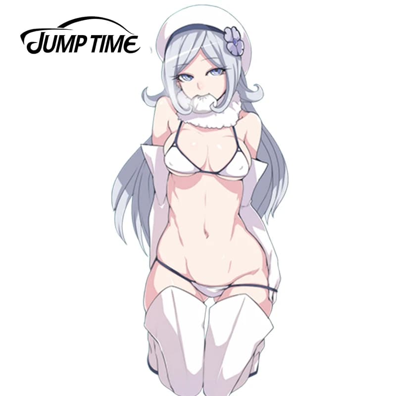 JumpTime 13cm x 5.8cm Girls Aila Jyrkiainen Sexy Lady Girl Anime JDM Vinyl Decal Stickers for Window Bike Car Sticker Graphics