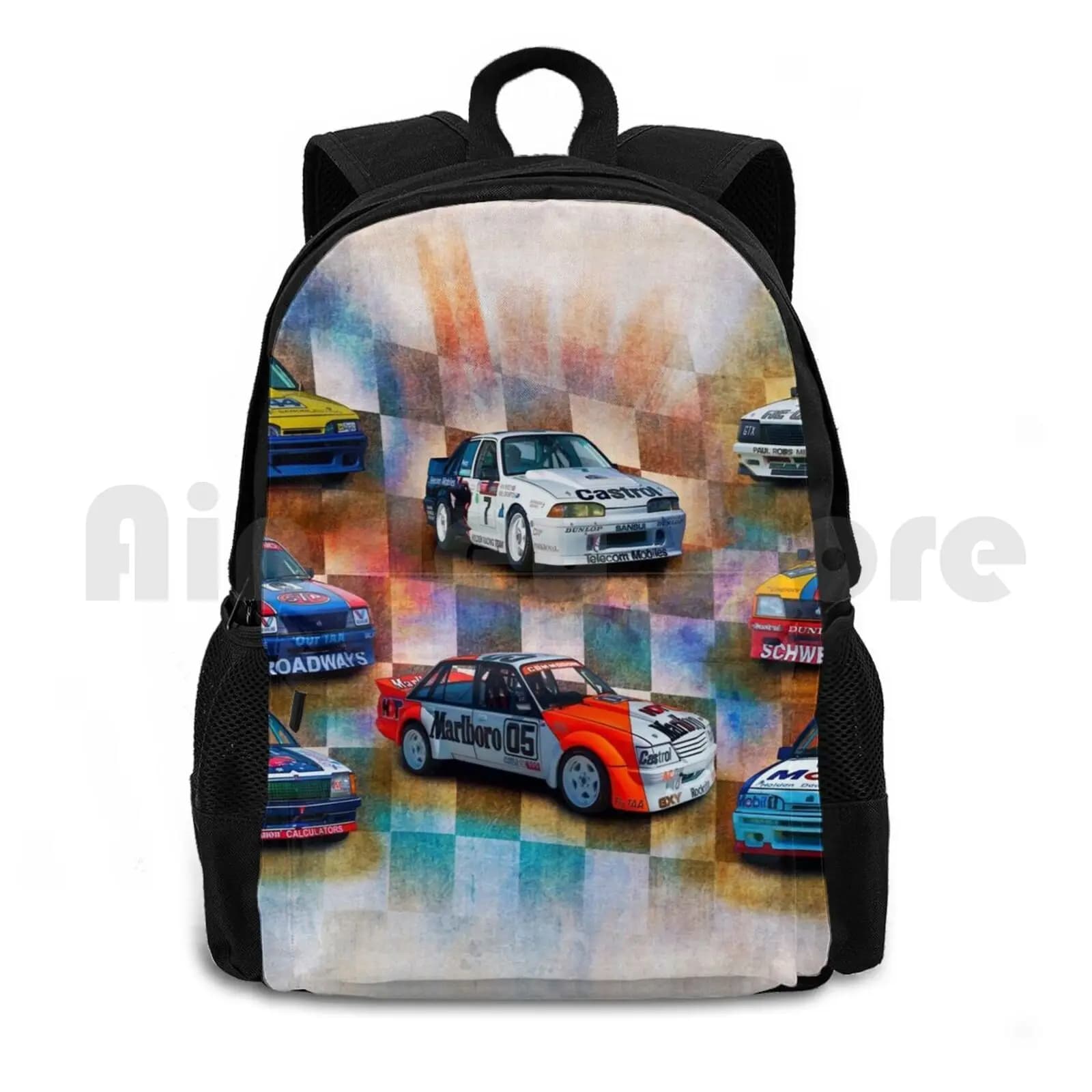 Racing Commodores Outdoor Hiking Backpack Waterproof Camping Travel Group A Group C Holden Commodore Race Racing Car Historic