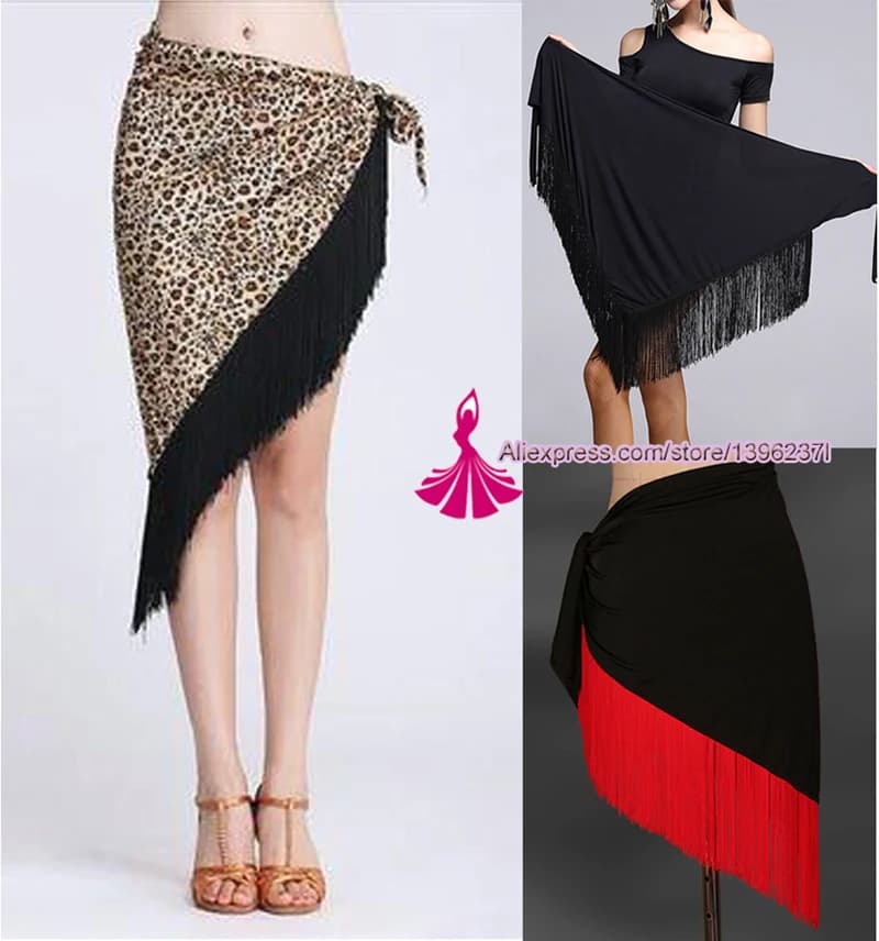 Latin Dance Skirt For Women Professional Sumba Tassel Dancing Skirt Adult Cheap Rumba Latin Dance Dress