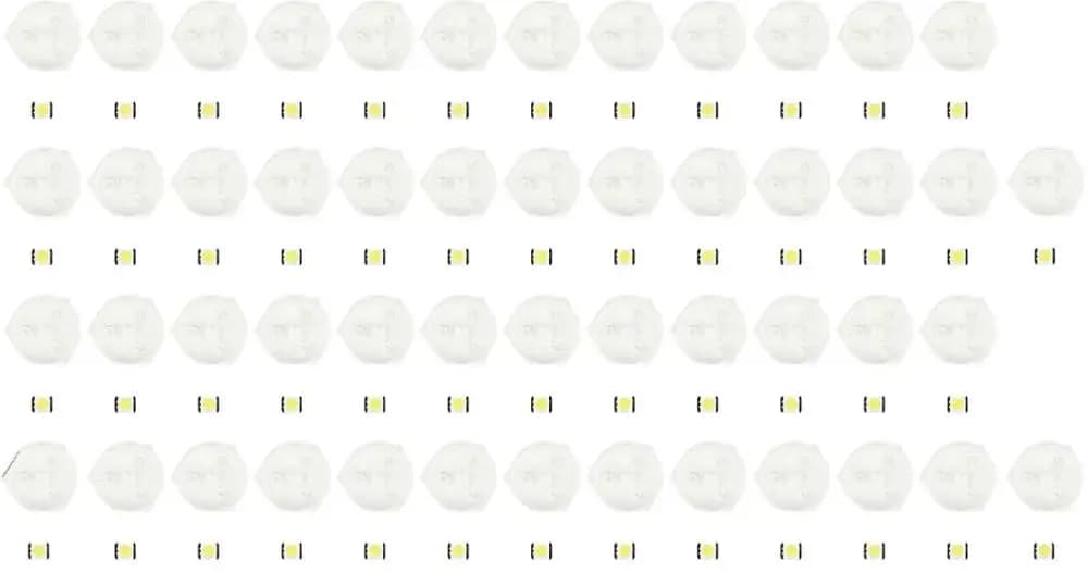 Replacement Led and Diffusing Lens for Sam Sung/his Nense Led Strips (set of 50)