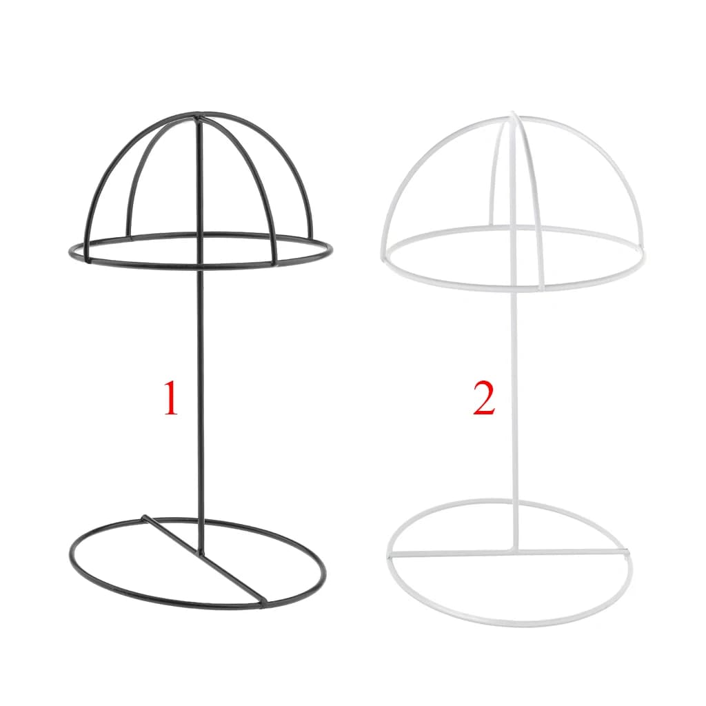 Metal Hat Display Holder Sports Cap Storage Organizer Wigs Stand Rack Hanger