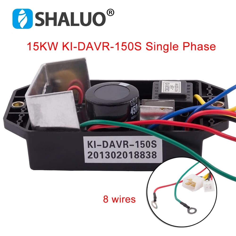 KI-DAVR-150S 220V AVR Automatic Voltage Regulator Single Phase Module 15KW Kipor Generator Alternator Parts KI-DAVR-150S 3 phase