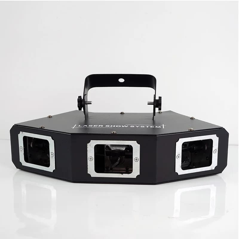 Disco Laser Light 3 Lens rgb Beam Line Scan Projector for DJ Party Wedding Club
