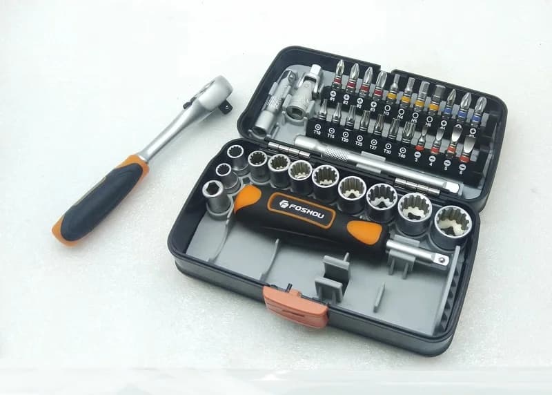 New High quality 38Pcs/set Screwdriver set trox hex slot bit S2 Socket Wrench Set Ratchet Wrench Repairing Tool