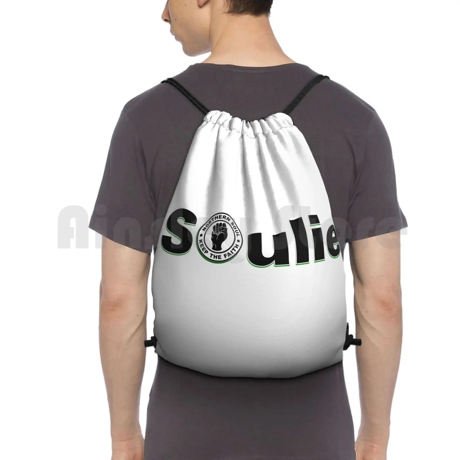 Soulie Backpack Drawstring Bag Riding Climbing Gym Bag Northern Soul Soulie Soulies Soul Music Motown