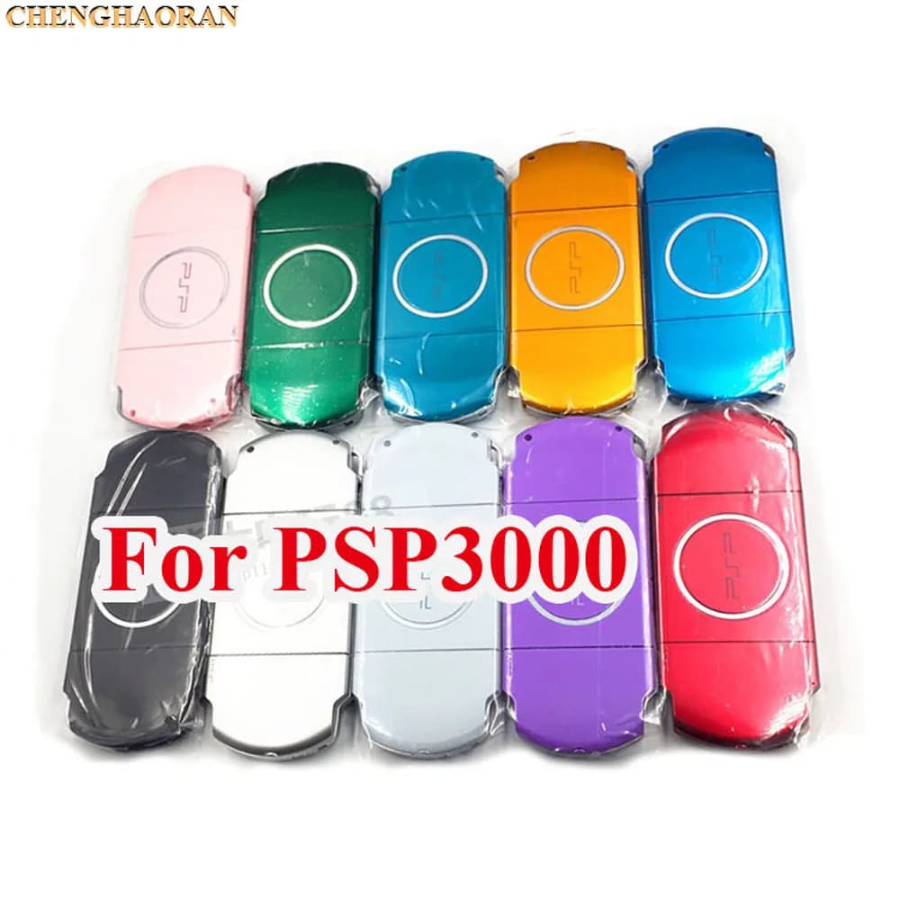 OEM 10colors 1set Black/White/Silver/Red/Teal/Gold Shell Case Housing For PSP3000 PSP 3000 Replacement cover For PSP Console