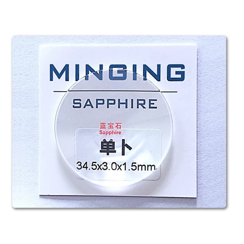 1pc 1.5mm Thickness Single Dome Convex Watch Sapphire Glass  Size from 30mm to 39.5mm Watch-glass replacement Free Shipping