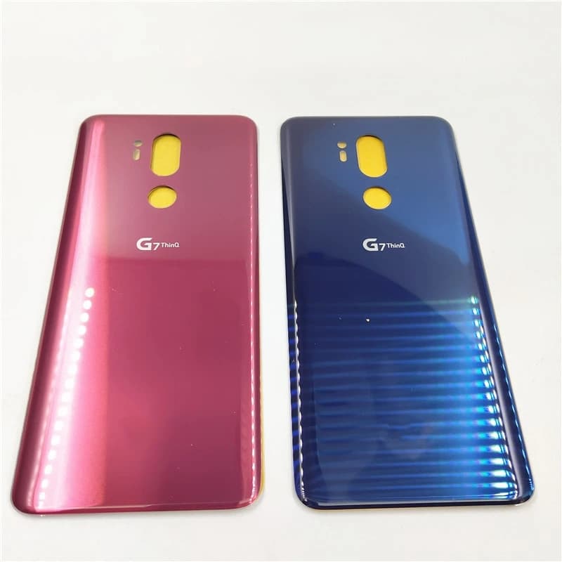 New Glass Housing For LG G7 ThinQ G710EM Battery Cover Back Rear Panel Repair Parts With Adhesive