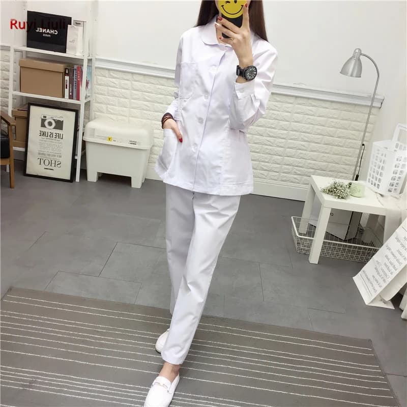 Ruyi L-Medical Wear Summer Doctor Sets Scrub Nurse Uniforms Hospital Clothing Lab Workwear Top and Pant Cheap Suits