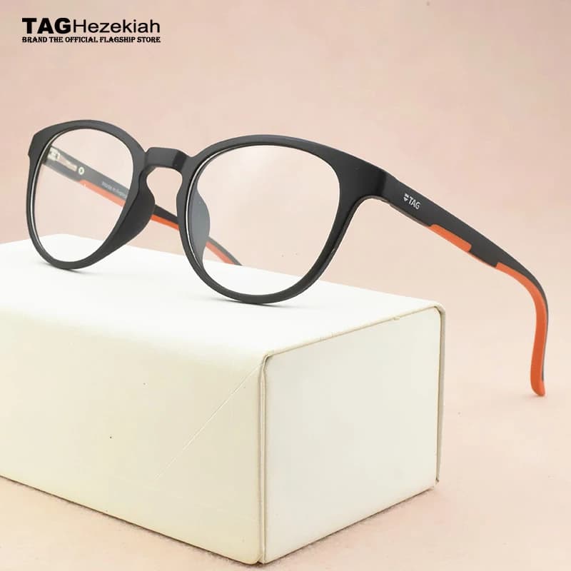 new Brand Round glasses frame women 2024 TR90 computer prescription myopia spectacle frames optical glasses frame men eyeglasses