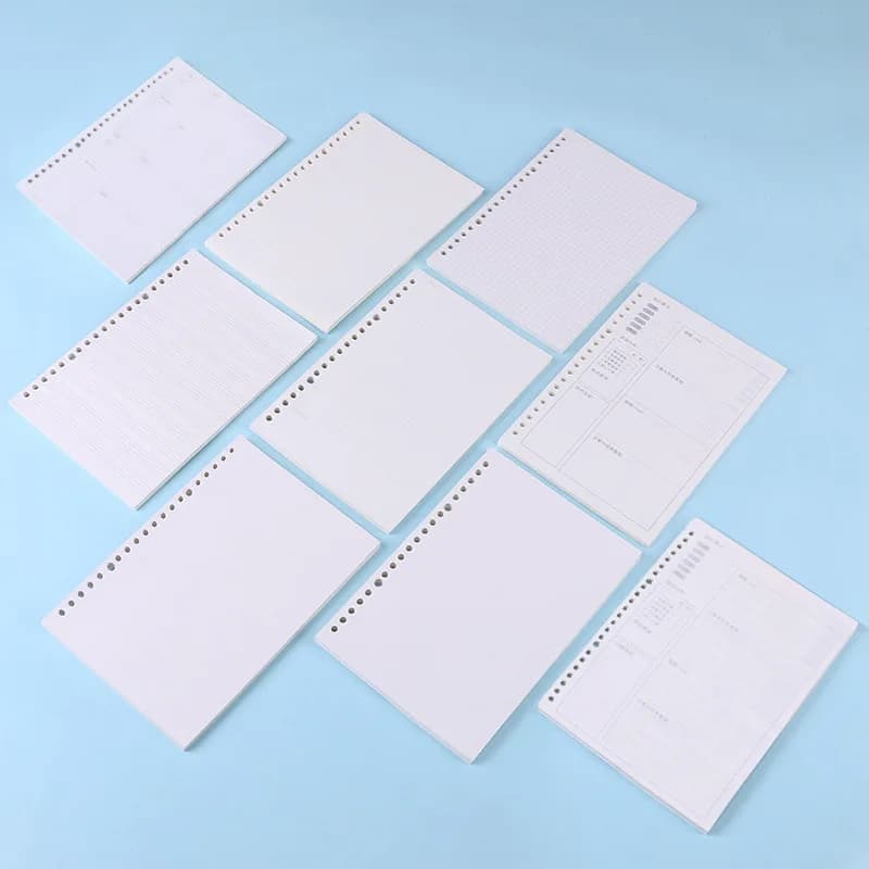 A4 A5 B5 Notebook Journal Medium Kraft Grid Dot Blank Daily Planner Book Time Management Planner School Supplies Stationery