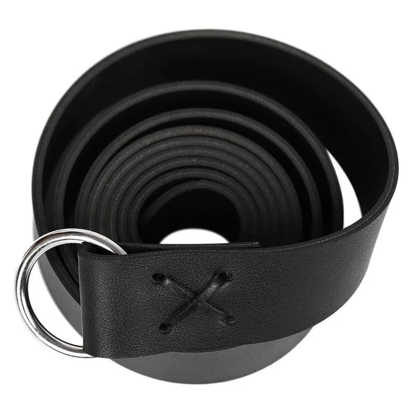 190cm  Medieval Warriors Waist Ring Wrap Belt Larp Costume Parts For Adult Viking Knight Leather WaistBand Celtic Buckle Knotted