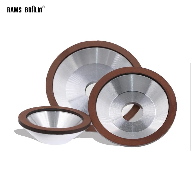 1 piece Dia. 100mm /125mm /150mm Cup-Shaped Resin Diamond Abrasive Grinding Wheel Knife Sharpening